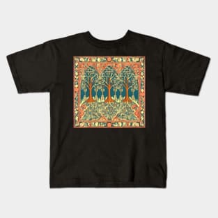 Tree Medieval tapestry Renaissance fair, celtic, history, middle ages, fantasy Kids T-Shirt